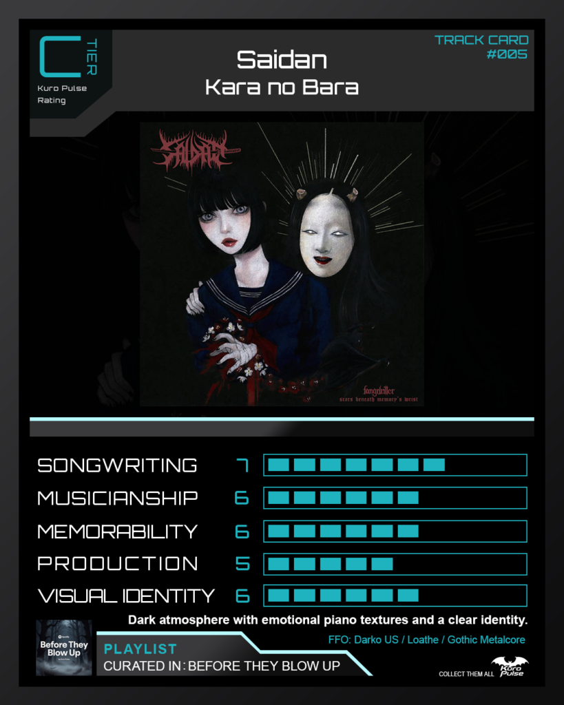 Saidan Kara no Bara artwork gothic modern metal dark aesthetic